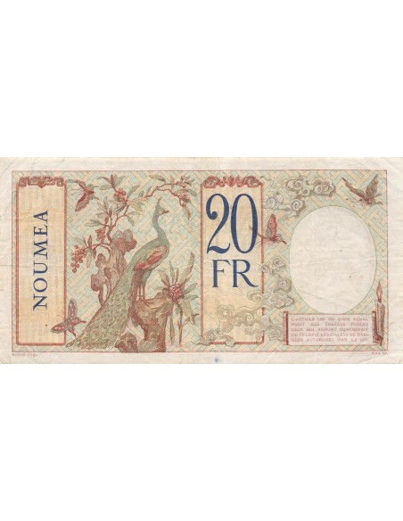 Nle Calédonie 20 francs 1929