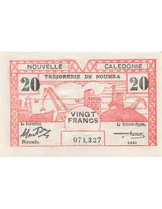 Nle Calédonie 20 francs 1943