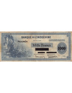Nle Calédonie 1000 francs 1943