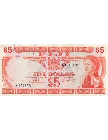 Fidji 5 dollars 1974