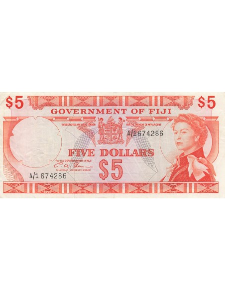 Fidji 5 dollars 1971
