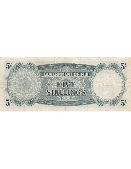 Fidji 5 shillings 1962