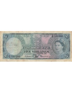Fidji 5 shillings 1961