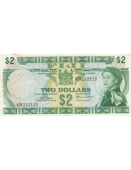 Fidji 2 dollars 1974