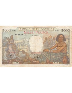 Nle Calédonie 1000 francs 1957