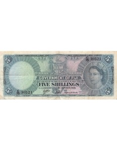 Fidji 5 shillings 1965