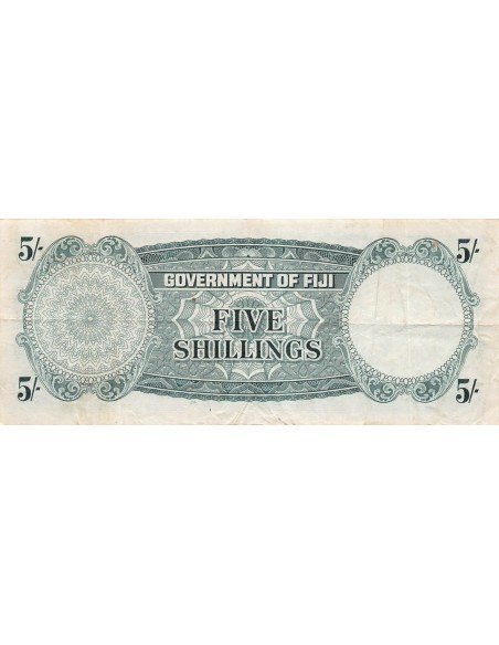 Fidji 5 shillings 1965