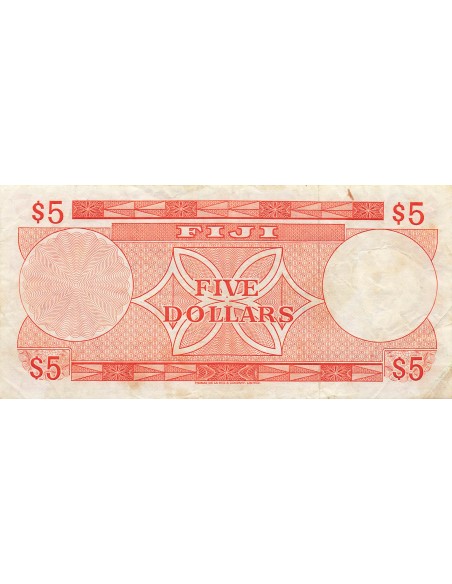 Fidji 5 dollars 1974