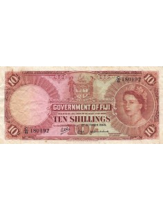 Fidji 10 shillings 1965