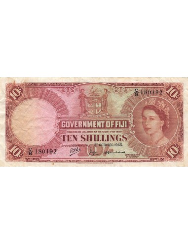 Fidji 10 shillings 1965