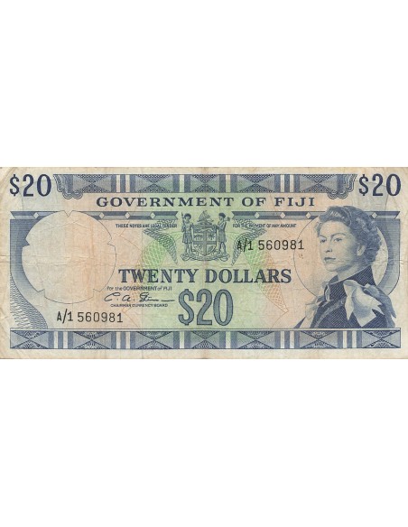 Fidji 10 dollars 1971