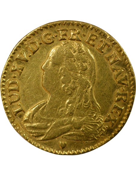 Louis XV au Buste Habillé 1 louis d'or Or 1735 E Tours