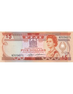 Fidji 5 dollars 1986