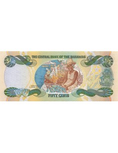 Bahamas 50 cents 2001 2