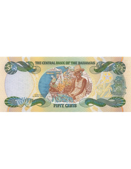 Bahamas 50 cents 2001