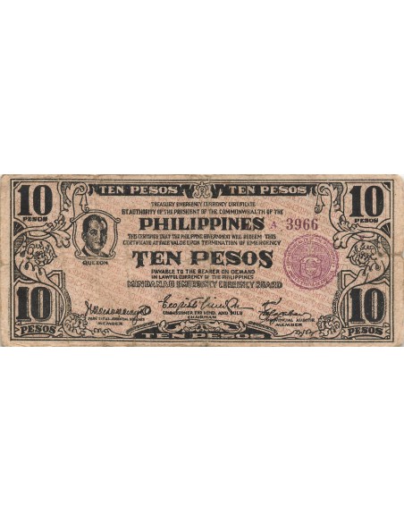 Philippines 10 pesos 1942
