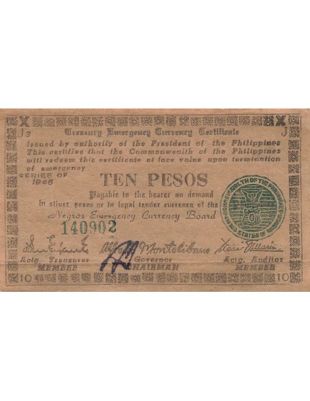 Philippines 10 pesos 1945