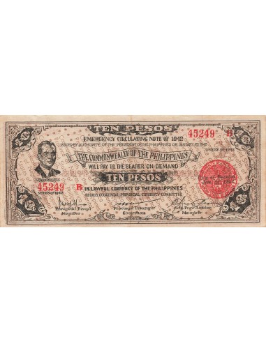 Philippines 10 pesos 1942
