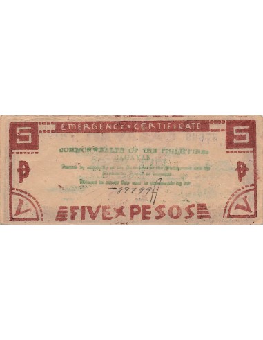 Philippines 5 pesos 1942
