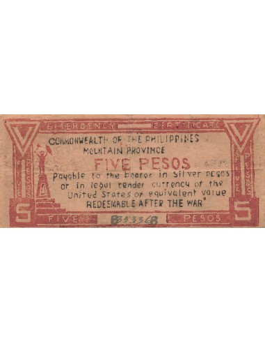 Philippines 5 pesos 1942