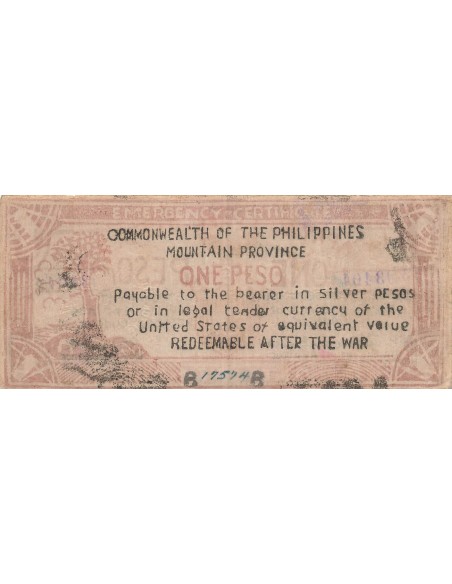 Philippines 1 peso 1942