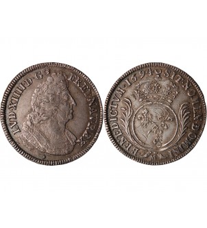 LOUIS XIV - ECU AUX PALMES 1694 M TOULOUSE 2