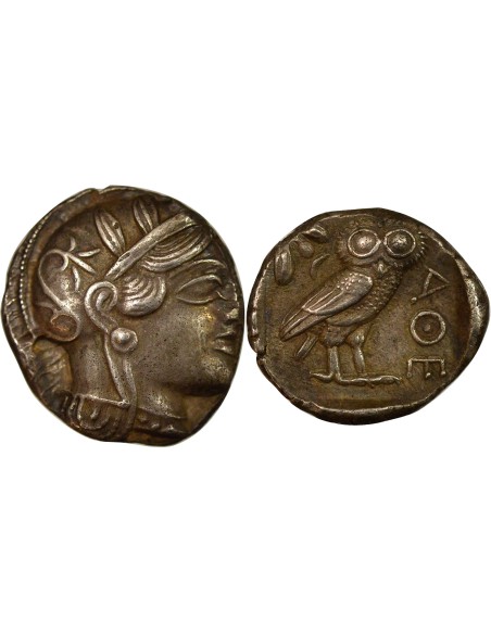 Grèce (Attique) 1 tétradrachme Argent Ve Siècle Av JC Athènes