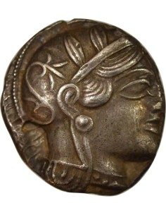 Grèce (Attique) 1 tétradrachme Argent Ve Siècle Av JC Athènes 2