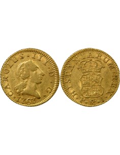 Espagne Charles III d'Espagne 1/2 escudo Or 1767 AI Madrid