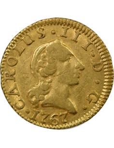 Espagne Charles III d'Espagne 1/2 escudo Or 1767 AI Madrid 2