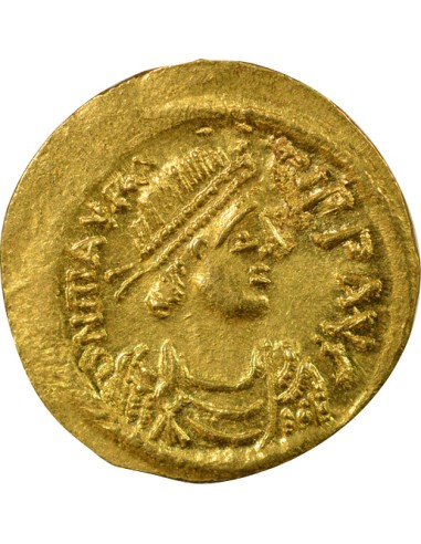 Empire Byzantin Maurice Tibère 1 semissis Or 583-602 Constantinople