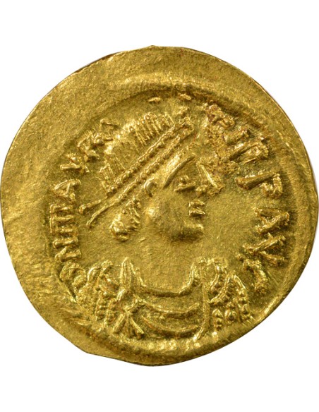 Empire Byzantin Maurice Tibère 1 semissis Or 583-602 Constantinople