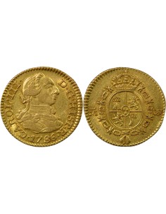 Espagne Charles III d'Espagne 3e Type 1/2 escudo Or 1786 AI Madrid