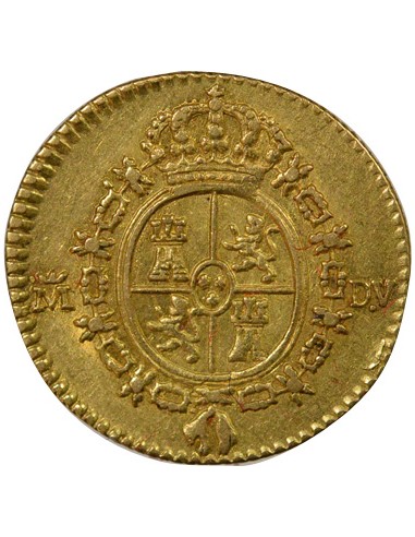 Espagne Charles III d'Espagne 3e Type 1/2 escudo Or 1786 AI Madrid