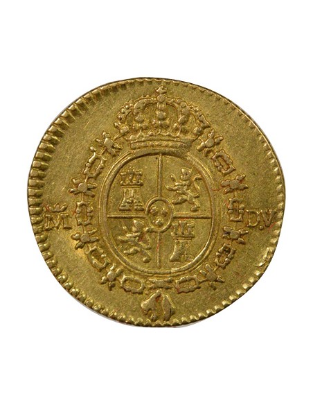 Espagne Charles III d'Espagne 3e Type 1/2 escudo Or 1786 AI Madrid