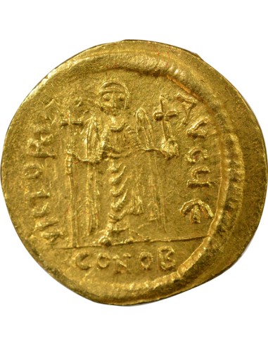 Empire Byzantin Phocas Classe IIIa 1 solidus Or 603-607 Constantinople