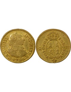 Espagne Charles III d'Espagne 3e Type 1/2 escudo Or 1786 AI Madrid