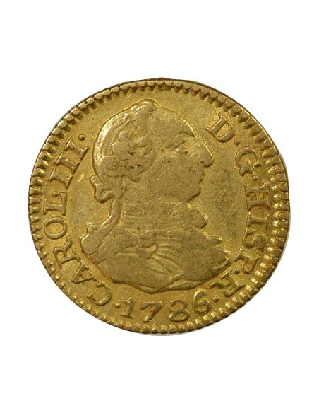 Espagne Charles III d'Espagne 3e Type 1/2 escudo Or 1786 AI Madrid