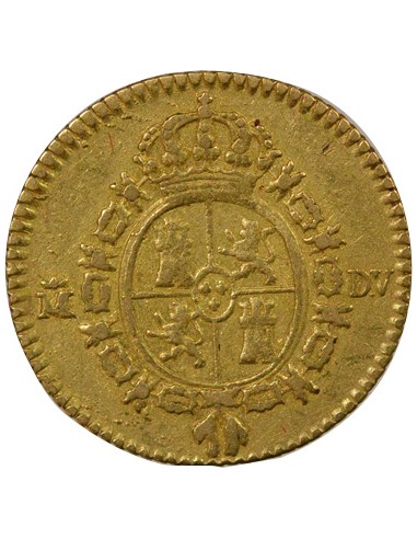 Espagne Charles III d'Espagne 3e Type 1/2 escudo Or 1786 AI Madrid