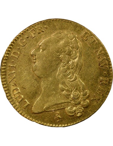 Louis XVI Tête nue 1 double louis d'or Or 1786 A - Paris