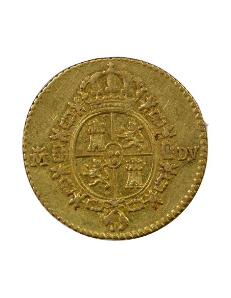 Espagne Charles III d'Espagne 3e Type 1/2 escudo Or 1786 AI Madrid