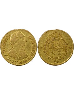 Espagne Charles III d'Espagne 3e Type 1/2 escudo Or 1788 AI Madrid