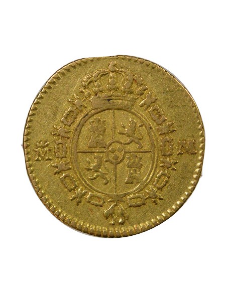 Espagne Charles III d'Espagne 3e Type 1/2 escudo Or 1788 AI Madrid