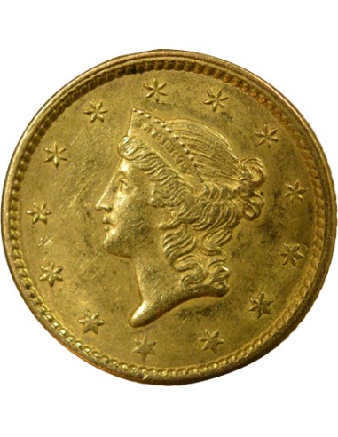 USA Liberty Head 1 Dollar Or 1851 Philadelphie