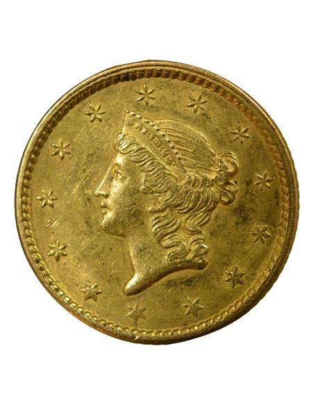 USA Liberty Head 1 Dollar Or 1851 Philadelphie