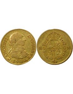 Espagne Charles III d'Espagne 3e Type 1/2 escudo Or 1788 AI Madrid