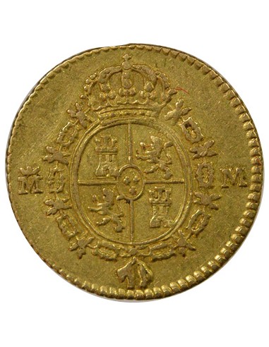 Espagne Charles III d'Espagne 3e Type 1/2 escudo Or 1788 AI Madrid
