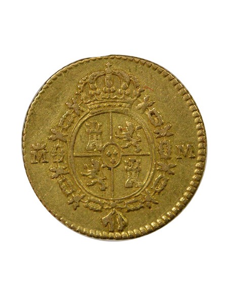 Espagne Charles III d'Espagne 3e Type 1/2 escudo Or 1788 AI Madrid