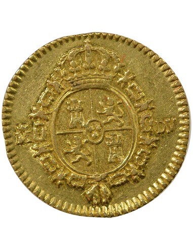 Espagne Charles III d'Espagne 3e Type 1/2 escudo Or 1786 AI Madrid