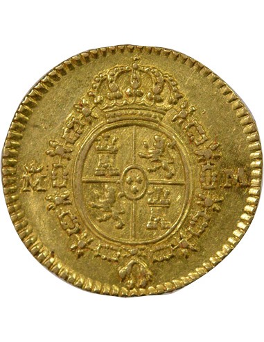 Espagne Charles III d'Espagne 3e Type 1/2 escudo Or 1788 AI Madrid